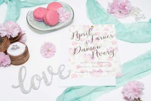 Save the Date - Vellum, sheer overlay printed background