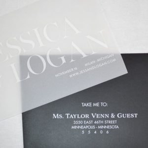 white ink invitations