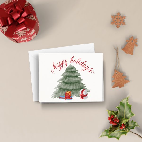 christmas tree holiday card
