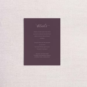 Watercolor floral venue illustration wedding invitationdetail card