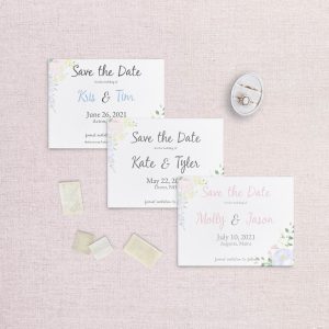 watercolor floral save the date