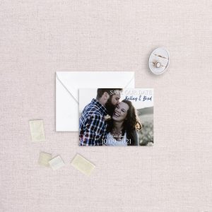classic save the date with photo