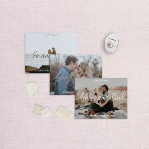 sweet love photo save the date calligraphy
