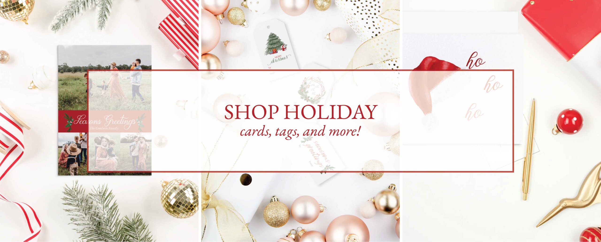 holiday cards, holiday gift tags, holiday photo cards